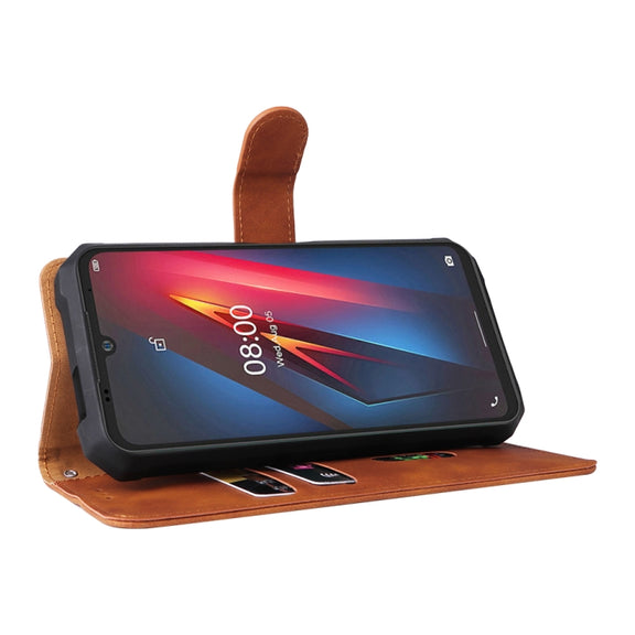 For Ulefone Armor 8 Skin Feel Magnetic Buckle Calf Texture Leather Phone Case(Brown)