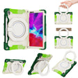 For Lenovo Tab K10 / M10 Plus Armor Contrast Color Silicone + PC Tablet Case(Colorful Green) - Lenovo by PMC TechLife | Online Shopping South Africa | PMC TechLife | Buy Now Pay Later Mobicred