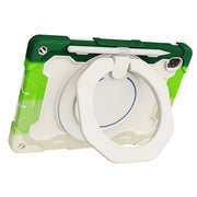 For Lenovo Tab K10 / M10 Plus Armor Contrast Color Silicone + PC Tablet Case(Colorful Green)