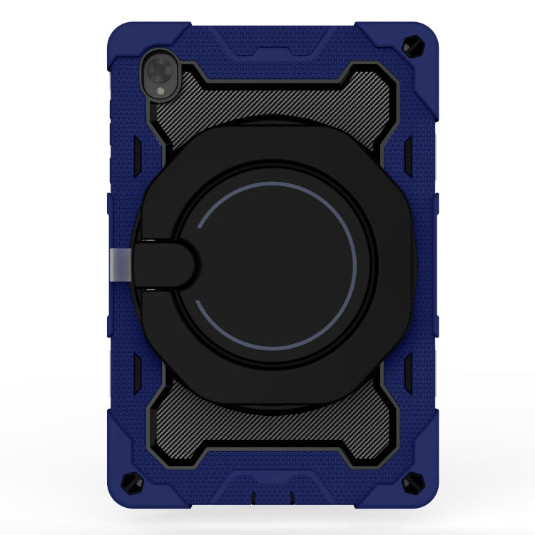 For Lenovo Tab K10 / M10 Plus Armor Contrast Color Silicone + PC Tablet Case(Navy Blue)