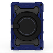 For Lenovo Tab K10 / M10 Plus Armor Contrast Color Silicone + PC Tablet Case(Navy Blue)