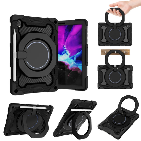For Lenovo Tab K10 / M10 Plus Armor Contrast Color Silicone + PC Tablet Case(Navy Blue)