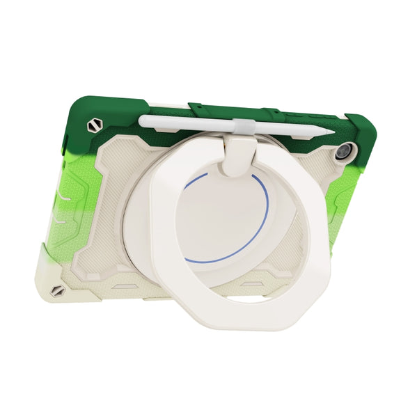 For Lenovo Tab M10 HD Gen 2 X306 Armor Contrast Color Silicone + PC Tablet Case(Colorful Green)