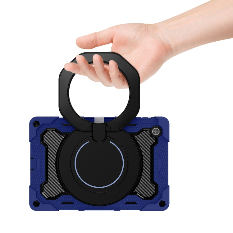 For Lenovo Tab M10 HD Gen 2 X306 Armor Contrast Color Silicone + PC Tablet Case(Navy Blue)