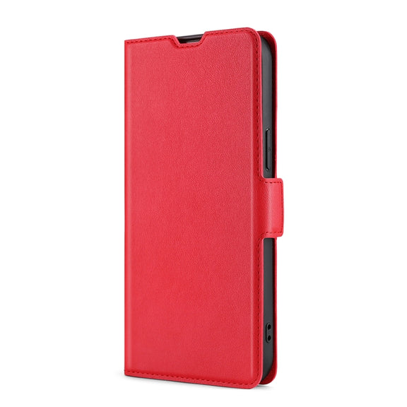 For Doogee Y8 Ultra-thin Voltage Side Buckle PU + TPU Leather Phone Case(Red)