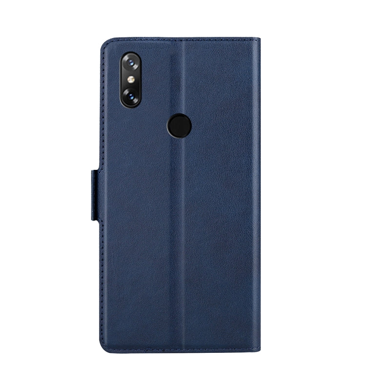 For Doogee Y8 Ultra-thin Voltage Side Buckle PU + TPU Leather Phone Case(Blue)