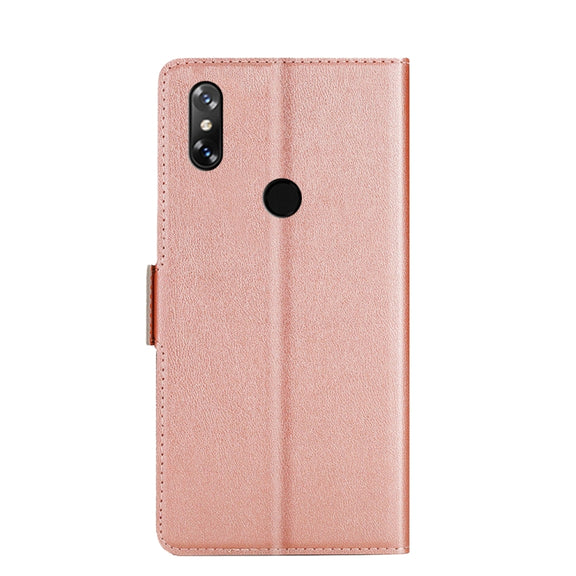For Doogee Y8 Ultra-thin Voltage Side Buckle PU + TPU Leather Phone Case(Rose Gold)