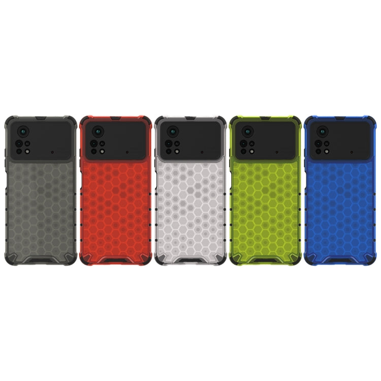 For Xiaomi Poco X4 Pro 5G Shockproof Honeycomb PC + TPU Case(Green)