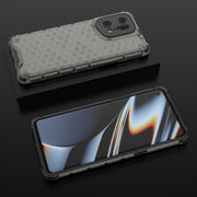 For OPPO Find X5 Pro Shockproof Honeycomb PC + TPU Phone Case(Black)