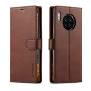 For Honor 50 Lite LC.IMEEKE Calf Texture Flip Leather Phone Case(Brown)