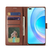 For Honor 50 Lite LC.IMEEKE Calf Texture Flip Leather Phone Case(Brown)