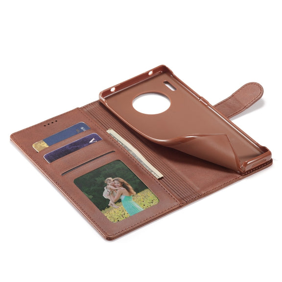 For Honor 50 Lite LC.IMEEKE Calf Texture Flip Leather Phone Case(Brown)