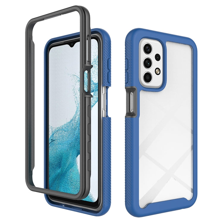 For Samsung Galaxy A23 4G Starry Sky Solid Color Series Shockproof PC + TPU Phone Case(Royal Blue)