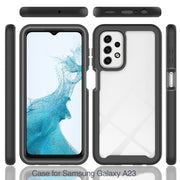 For Samsung Galaxy A23 4G Starry Sky Solid Color Series Shockproof PC + TPU Phone Case(Royal Blue)