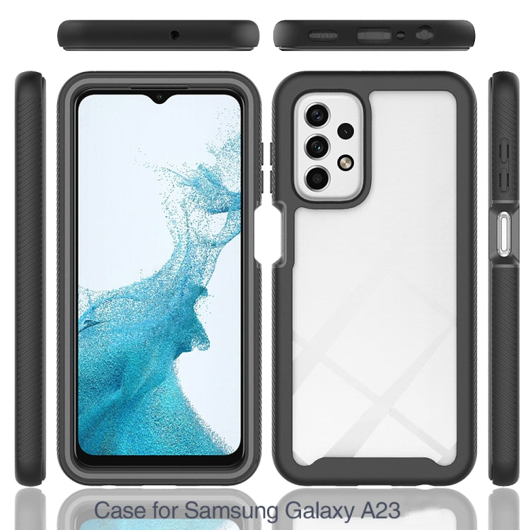For Samsung Galaxy A23 4G Starry Sky Solid Color Series Shockproof PC + TPU Phone Case(Royal Blue)