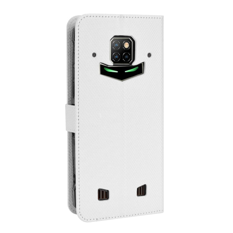 For Doogee S88 Pro / S88 Plus Diamond Texture Leather Phone Case(White)