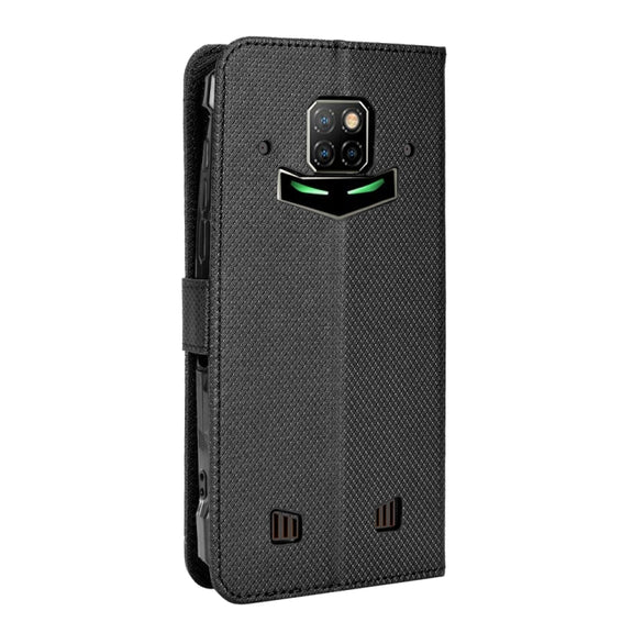 For Doogee S88 Pro / S88 Plus Diamond Texture Leather Phone Case(Black)