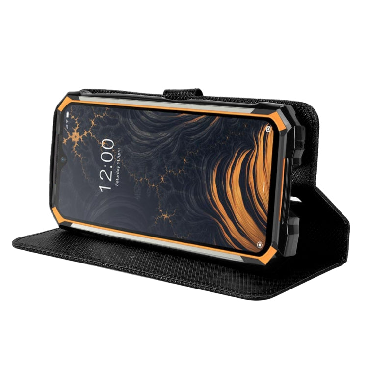 For Doogee S88 Pro / S88 Plus Diamond Texture Leather Phone Case(Black)