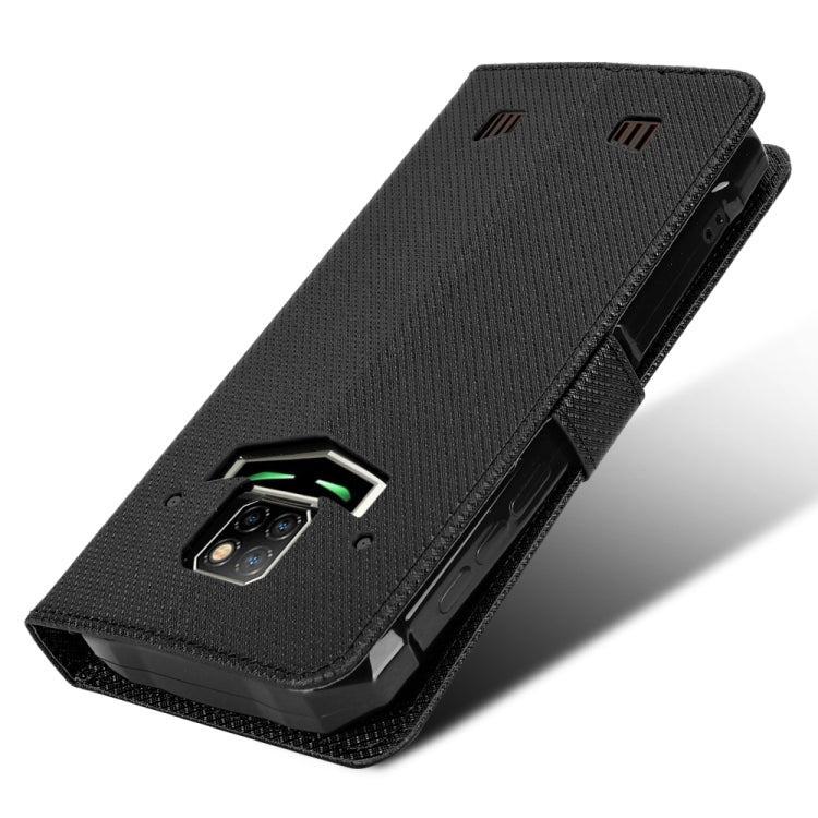 For Doogee S88 Pro / S88 Plus Diamond Texture Leather Phone Case(Black)