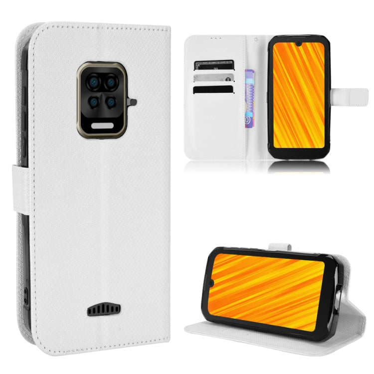 For Doogee S59 / S59 Pro Diamond Texture Leather Phone Case(White)