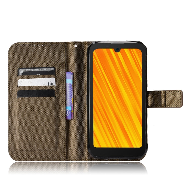 For Doogee S59 / S59 Pro Diamond Texture Leather Phone Case(Brown)
