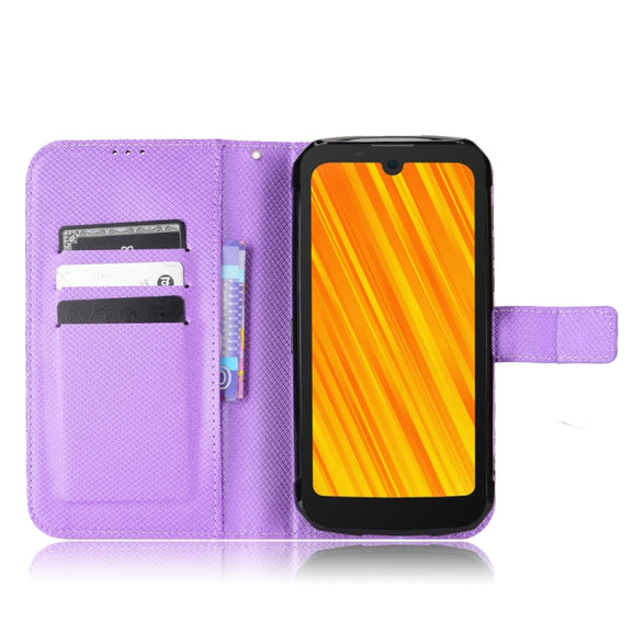 For Doogee S59 / S59 Pro Diamond Texture Leather Phone Case(Purple)