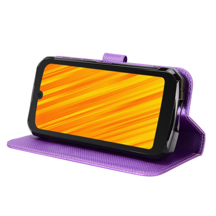 For Doogee S59 / S59 Pro Diamond Texture Leather Phone Case(Purple)