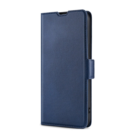 For Nokia 8.1 Plus / X71 Ultra-thin Voltage Side Buckle PU + TPU Leather Phone Case(Blue)