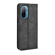 For Ulefone Note 13P Magnetic Buckle Retro Texture Leather Phone Case(Black)