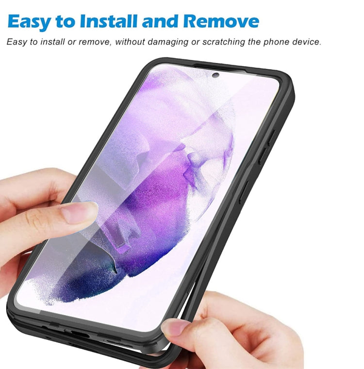 For Samsung Galaxy S22 5G Acrylic + TPU 360 Degrees Full Coverage Shockproof Phone Case(Purple)