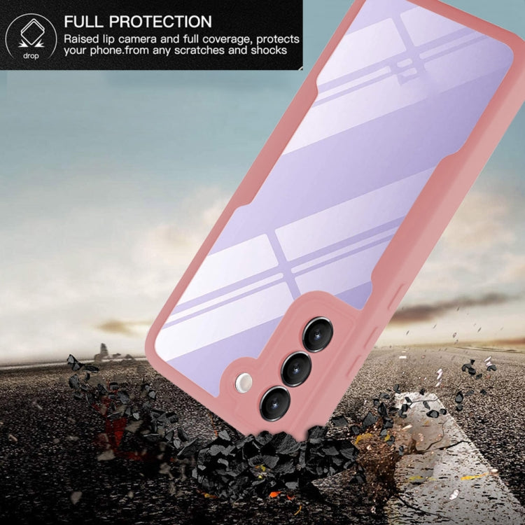 For Samsung Galaxy S22 5G Acrylic + TPU 360 Degrees Full Coverage Shockproof Phone Case(Purple)