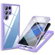 For Samsung Galaxy S22 Ultra 5G Acrylic + TPU 360 Degrees Full Coverage Shockproof Phone Case(Purple) - Galaxy S22 Ultra 5G Cases by PMC TechLife | Online Shopping South Africa | PMC TechLife