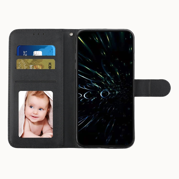 For OPPO Reno7 5G Global & Taiwan Version / Find X5 Lite Stitching Calf Texture Buckle Leather Phone Case(Black)