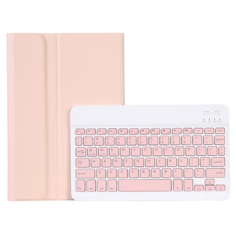 OP11 Lambskin Texture Ultra-thin Bluetooth Keyboard Leather Case For OPPO Pad 11 inch(Pink)