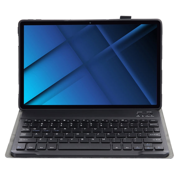 AK16 Lambskin Texture Bluetooth Keyboard Leather Case For Lenovo Tab 6 5G 10.3 inch(Black)