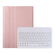 AK16 Lambskin Texture Bluetooth Keyboard Leather Case For Lenovo Tab 6 5G 10.3 inch(Rose Gold) - Lenovo Keyboard by PMC TechLife | Online Shopping South Africa | PMC TechLife