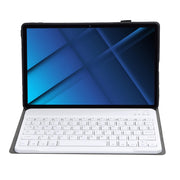 AK16 Lambskin Texture Bluetooth Keyboard Leather Case For Lenovo Tab 6 5G 10.3 inch(Rose Gold)