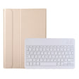 AK16 Lambskin Texture Bluetooth Keyboard Leather Case For Lenovo Tab 6 5G 10.3 inch(Gold) - Lenovo Keyboard by PMC TechLife | Online Shopping South Africa | PMC TechLife