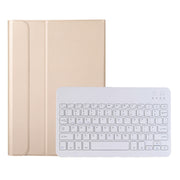 AK16 Lambskin Texture Bluetooth Keyboard Leather Case For Lenovo Tab 6 5G 10.3 inch(Gold)