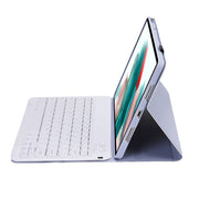 A08 Candy Color Ultra Thin Bluetooth Keyboard Leather Case For Samsung Galaxy Tab A8 10.5 2021 SM-X200 / SM-X205(Purple)
