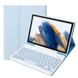 A08B Candy Color Bluetooth Keyboard Leather Case with Pen Slot For Samsung Galaxy Tab A8 10.5 2021 SM-X200 / SM-X205(White Ice) - Samsung Keyboard by PMC TechLife | Online Shopping South Africa | PMC TechLife