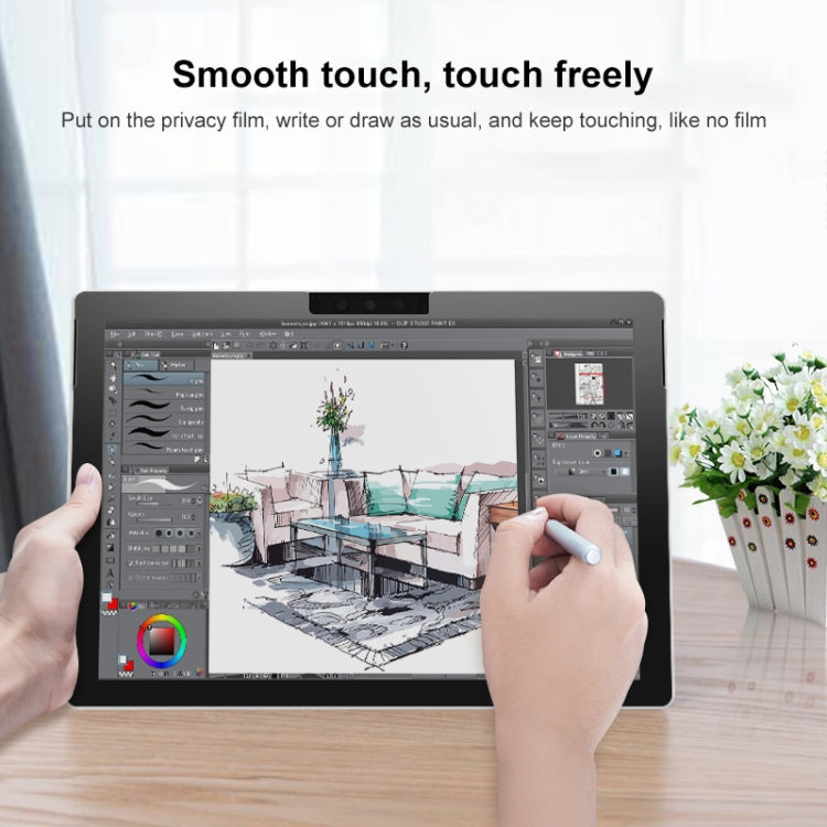 Laptop Frame Glue Anti-peeping Film For MicroSoft Surface Pro 8