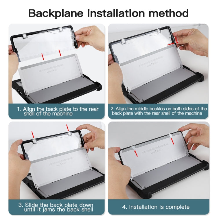 For MicroSoft Surface Pro 4 / 5 / 6 / 7 / 7+ Acrylic Transparent Hand Shoulder Strap Laptop Case