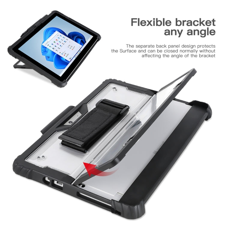 For MicroSoft Surface Go 1 / 2 / 3 Acrylic Transparent Hand Shoulder Strap Laptop Case