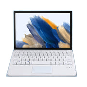 A08-A Candy Color Bluetooth Keyboard Leather Case with Touchpad For Samsung Galaxy Tab A8 2021 SM-X205 / SM-X200(White Ice)
