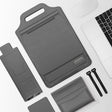 12 inch Multifunctional Mouse Pad Stand Handheld Laptop Bag(Grey) - 12.1 inch by PMC TechLife | Online Shopping South Africa | PMC TechLife | Buy Now Pay Later Mobicred