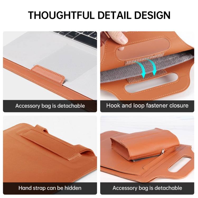 12 inch Multifunctional Mouse Pad Stand Handheld Laptop Bag(Pink)