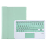 A08B-A Candy Color Bluetooth Keyboard Leather Case with Pen Slot & Touchpad For Samsung Galaxy Tab A8 2021 SM-X205 / SM-X200(Light Green)