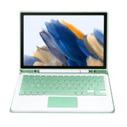 A08B-A Candy Color Bluetooth Keyboard Leather Case with Pen Slot & Touchpad For Samsung Galaxy Tab A8 2021 SM-X205 / SM-X200(Light Green)