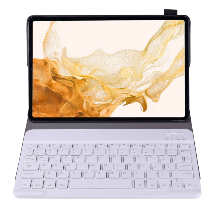 A700 Ultra-thin Bluetooth Keyboard Leather Case For Samsung Galaxy Tab S8 11 inch SM-X700 / SM-X706(Gold)
